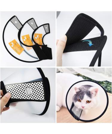 Senpusi Rechenrause - Protective Plastic Elizabethan Collar for Cats Small Dogs & Rabbits | Size 5 (23-27cm) - International Shipping Available - Buy Online on GoSupps.com