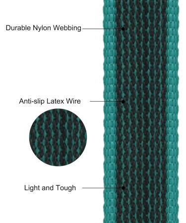 Wolfone 10m Lake Green Non-Slip Latex Training Lead for Dogs/Cats - Lightweight Daily Walking Lead for All Sizes - Ideal for Recall, Camping & Training - Buy Online on GoSupps.com
