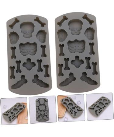 OUNONA 10 Pcs Cake Mold Silicone Molds for Candles Maniquin Halloween Skeleton Molds Bone Cookie Molds Skull Cookie Molds Silicone Cookie Molds Rubber Biscuit Silica Gel Dessert 21X11CMx5pcs - Buy Online on GoSupps.com