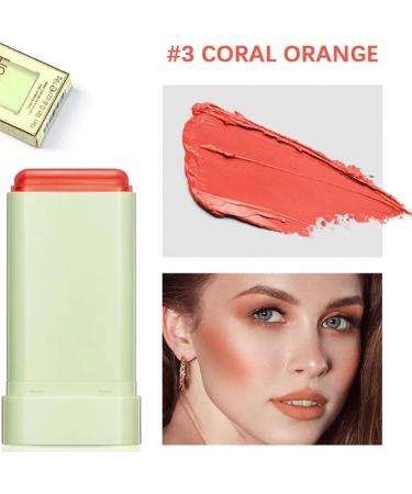 Blushes Stick Buildable Cream Blushes Multi Stick | Shimmery Face Blushes Easy Application Shimmery Face Blushes for Lipstick and Eye Shadow Kagrote 03# - Buy Online on GoSupps.com