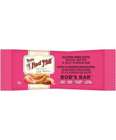 Bob's Red Mill Oat Bar Peanut Butter & Jelly (Pack Contains 12 Units of 50g Each) Peanut Butter 600g - Buy Online on GoSupps.com