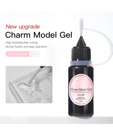  Huayeex Nail Sculpting Gel | 10ml Clear Charm Glue | 3D Non-Sticky Clear Nail Gel - For Extensions Painting Colors Beginners Salons and Manicure Shops - Buy Online on GoSupps.com