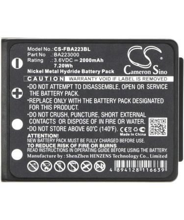 Replacement Battery for HBC Micron 4 Spectrum 1 Radiomatic Linus 4 Patrol D & Micron 7 - 2000mAh PM237745002 FUB6 BA209061 BA223030 - Buy Online on GoSupps.com
