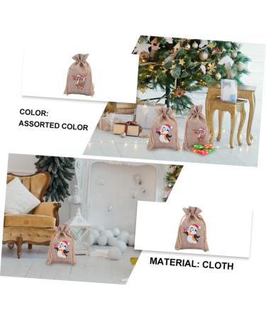 Gogogmee Holiday Bags 12pcs Christmas Drawstring Bag Christmas Cloth Bags Lovely Bags Convenient Bags Miss Portable - Buy Online on GoSupps.com