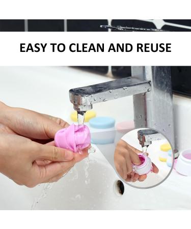 MUEEAD 10 Pieces Leakproof Silicone Travel Jar Set Multifunctional Toiletry Jars with Airtight Lids for Lotion Cosmetic and Toiletries - Buy Online on GoSupps.com