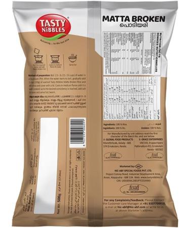 Tasty Nibbles Palakkadan Matta Broken Red Rice Healthy Nutritious Indian Origin 500G (Pack of 1) - Buy Online on GoSupps.com