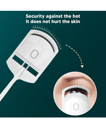 USB Electric Heated Eyelash Curler Heated Eyelash Curler Professional Eyelash Curler Electric Eyelash Curler Heated Eyelash Curler eyelash curler for beautifully curled eyelashes(White pearl) - Buy Online on GoSupps.com