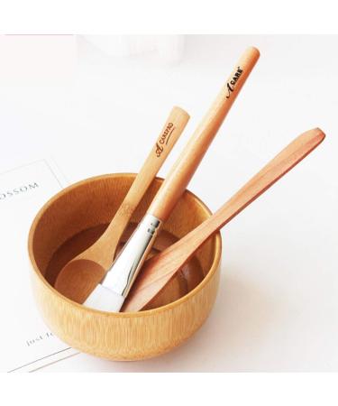 Face Mask Mixing Bowl Set - 4 In 1 DIY Clay Mask Kit with Brush & Spatula | Bamboo Mixing Tools for Facial Masks - Buy Online on GoSupps.com