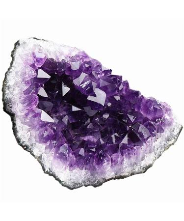 Natural Amethyst Cluster Crystal Cluster Quartz Crystal Stone Natural Luster (Size : 200-230g)