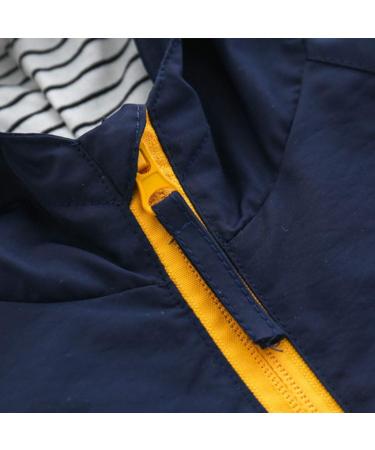 Famuka Baby Boys Hooded Windbreaker Jacket - Toddler Outwear Navy - 6 Years - Buy Online on GoSupps.com