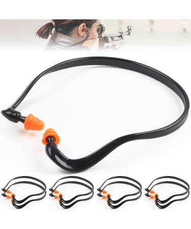 8 Pairs of Noise-Cancelling earplugs Banded earplugs for Shooting ranges Reusable Soft Sleep earplugs Made of Silicone are Washable Lightweight earplugs Used for Noise Isolation Sleep aids