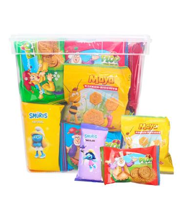 Vandeca Gnome Plop Maya the Bee and the Smurfs assortment of biscuits by Jules Destrooper - children's biscuits - chocolate biscuits - plain biscuits - 1000g