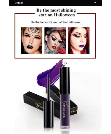 GL-Turelifes Halloween Matte Liquid Lipstick - Long Lasting Non-Stick Green Lip Gloss for Masquerade & Cosplay Makeup - Buy Online on GoSupps.com