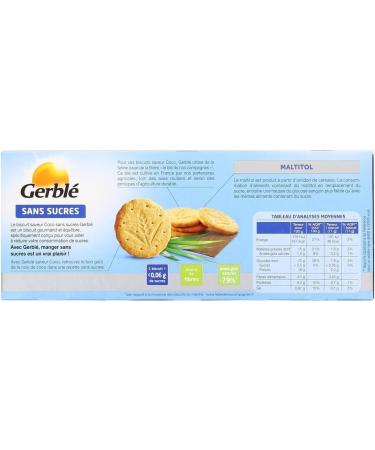  G n rique GERBL - Gerbl Biscuit Coconut Flavour Sugar Free 132 g - 132 g - Pack of 3 - Sold as a Lot - Buy Online on GoSupps.com