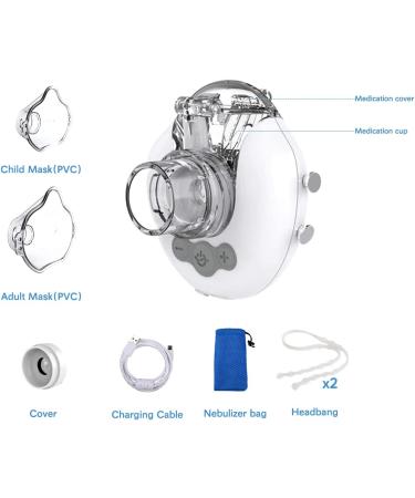 Nebulizer Machine 2022 | Hands-Free Portable Design for Adults & Kids | Rechargeable & Lightweight | Easy Cleaning | Only Warm - Buy Online on GoSupps.com