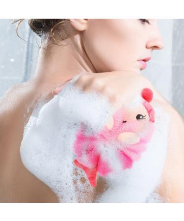 2pcs Mermaid Bath Ball Exfoliating Shower Sponge & Pouf - Soft Body Scrubber for Clean Skin - Buy Online on GoSupps.com