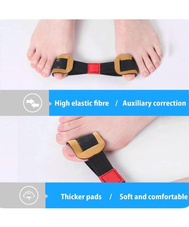 Drucixy Bunion Corrector for Women and Men - Toe Separators for Pain Relief - Big Toe Separator Spacers and Straighteners - Exercise Strap for Hallux Valgus - Buy Online on GoSupps.com