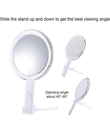 Buy B Beauty Planet Double-Sided Round Vanity Mirror - 1x/30x Magnification Handheld & Stand - Perfect for Women's Daily Makeup - Transparent 6in - Buy Online on GoSupps.com
