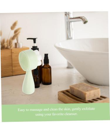 Mikinona Face Brush Face Washing Scrubber Facial Cleansing Brush Manual Facial Brush Face Exfoliating Scrubber Facial Cleansing Tool Face Exfoliator Exfoliating Facial Brush 12.5X5X5CM Green - Buy Online on GoSupps.com