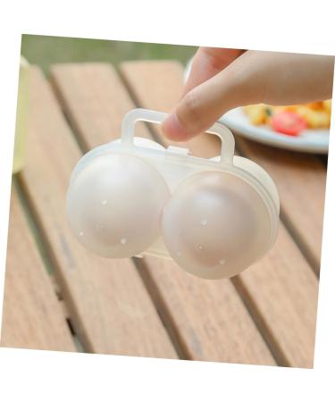 Abaodam 2pcs Portable Egg Box Fridge Containers Hiking Egg Case Egg Carriers Camping Anti-Fall Storage Box - Buy Online on GoSupps.com