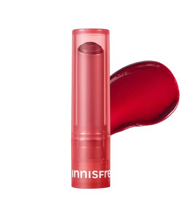 innisfree Dewy Tint Lip Balm with Hydrating Hyaluronic Acid and Ceramides Tinted Korean Lip Balm New Power Cherry