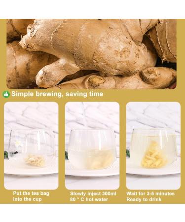 100% Pure Natural Herbal Tea Ginger Tea Bag 150g/5.29oz (3g*50bags) th la racine de gingembre sans caf ine gingembre naturel pur sans additifs sans OGM - Buy Online on GoSupps.com