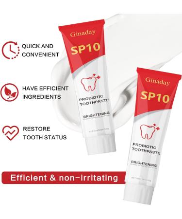 2 Pcs SP10 Probiotic Whitening Toothpaste Deep Cleaning Stain Removal Fresh Breath. - Buy Online on GoSupps.com