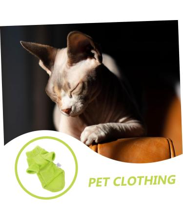 Yardwe Pet Kitten Sweater - Breathable Winter Jacket for Cats | Cozy Coats & Costumes | Light Green | Perfect for Autumn & Winter - Buy Online on GoSupps.com