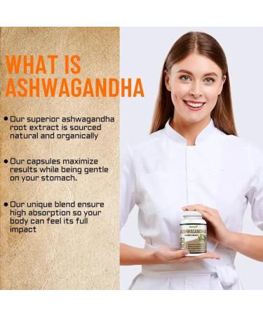 AIHIYO Ashwagandha Capsule 500mg Herbal Supplement with MACA Root Vitamin D2 and Vitamin C 60 Count - Buy Online on GoSupps.com