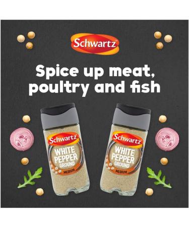 Schwartz Ground White Pepper 34g - Premium Quality Spice for Culinary Perfection - Buy Online on GoSupps.com