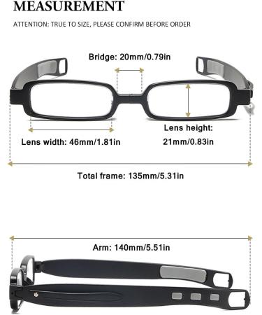 Vevesmundo Blue Light Filter Folding Reading Glasses with Case - Compact Mini Eyewear +1.0 to +4.0 - Stylish Black with Leather Bag - Buy Online on GoSupps.com
