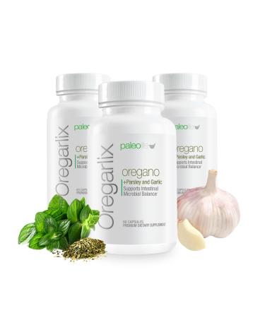 Premium Oregarlix. Gut Health Supplement. Microbial Balance with Premium Prebiotics - Help Keep Good Bacteria Healthy & Growing - 100% Natural (3-Pack)