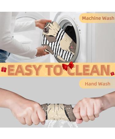 Beard Bib Apron for Men | Non-Stick Waterproof Hair Catcher & Grooming Cloth | Cute Dogs Painting Design - Buy Online on GoSupps.com