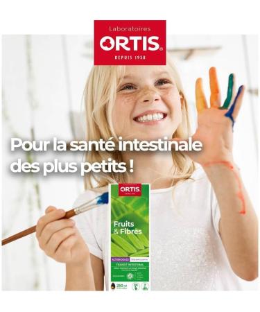 Ortis - Fruits & Fibers Gentle Action Syrup 250ml - Food Supplement to Maintain Regular Intestinal Transit - Suitable for the Whole Family - 100% Natural Fig Based - Buy Online on GoSupps.com