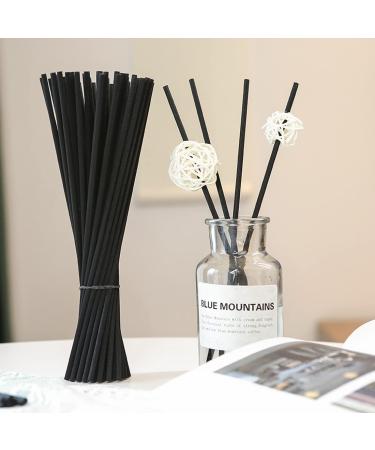 50 Reed Diffuser Sticks - Natural Wood Rattan 25cm Aroma Diffusion for Home & Space - Black & White - Buy Online on GoSupps.com