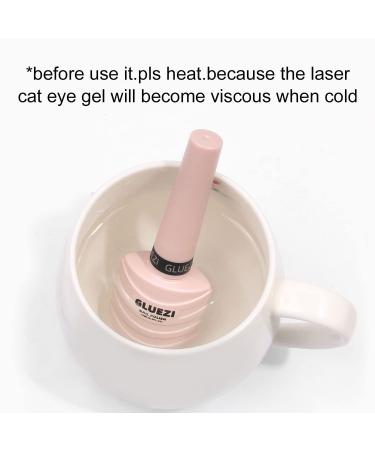 15ml/0.5fl oz Holographic 9D Cat Eye Gel Polish with Magnetic Stick - Shiny Glitter Soak Off Nail Polish for Nail Salon - Buy Online on GoSupps.com