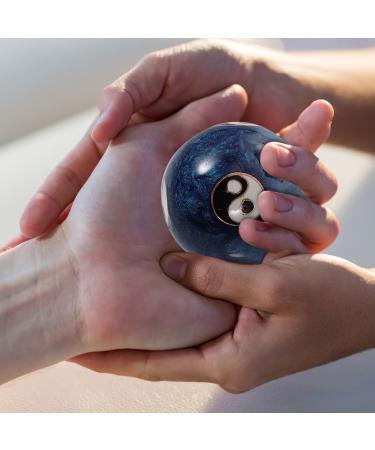 Beavorty Vintage Blue Enamel Baoding Balls - Traditional Chinese Hand Massage & Fitness Exercise Balls - Buy Online on GoSupps.com