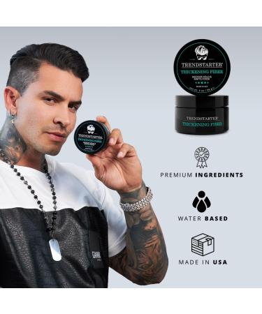 Buy TRENDSTARTER Thickening Fiber (2oz) - Travel Size Hair Clay Pomade for Medium Hold & Matte Finish - Premium Water-Based Styling Product - All-Day Hold International Shipping Available - Buy Online on GoSupps.com