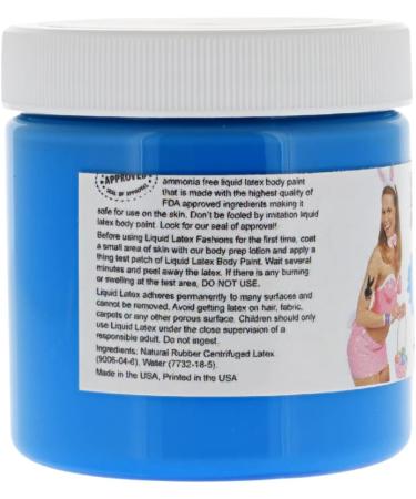 Liquid Latex Fashions Ammonia Free Neon Blue Body & Face Paint - 4 oz for Halloween Artwork Theater Cosplay & Parties - Buy Online on GoSupps.com