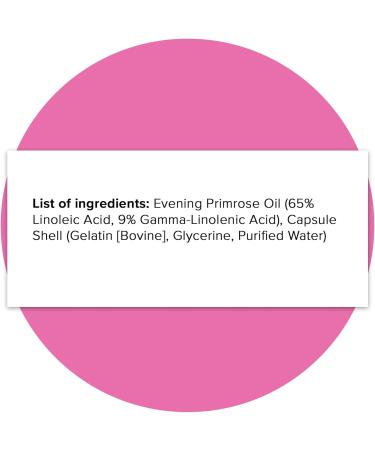 Hey Nutrition Evening Primrose Oil - Omega-6 Fatty Acids for Healthy Skin & Hair - Menstruation Support - 60 Softgels - Buy Online on GoSupps.com