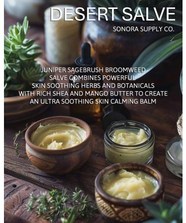 Juniper Sagebrush Broomweed Balm - Organic Skin Soothing Salve - Made in USA - Handcrafted Desert Remedy (1 oz - Buy Online on GoSupps.com