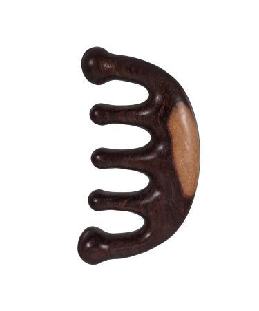 Minkissy Handheld Wooden Hair Comb - Wide Tooth Comb for Curls & Smooth Hair (10.50x5.50x2.00cm) - International Shipping Available - Buy Online on GoSupps.com