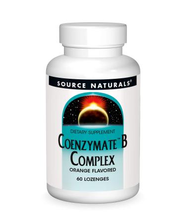Source Naturals Coenzymate B Complex - Orange Flavor That Melts in Mouth - B Vitamins - 60 Lozenges