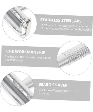 Buy 1 Set Razor Beard Shaver - Manual Hair Shaving Kit for Men | Double Edge Stainless Steel Head Shaver & Beard Cutter - Old Fashioned Design | International Shipping Available - Buy Online on GoSupps.com