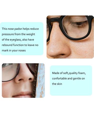 Zooetway 16 Pairs Self-Adhesive Glasses Nose Pads - Non-Slip 1mm Thick Sponge for Comfort & Stability - Ideal for Glasses & Sunglasses - Buy Online on GoSupps.com