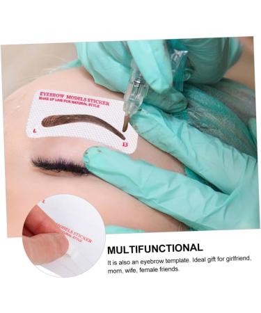 MAGICLULU 480 Pcs Eyebrow Stickers Eyebrow Card Brow Makeup Stencil Non-woven Fabric White Disposable Tool - Buy Online on GoSupps.com