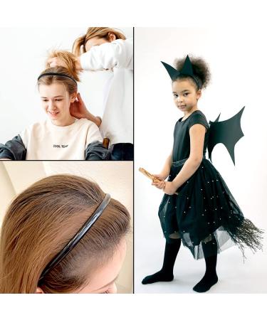 Oruuum 72 pcs DIY Black Plastic Headbands for Women and Girls - Teeth-Free Design (7mm) - Buy Online on GoSupps.com