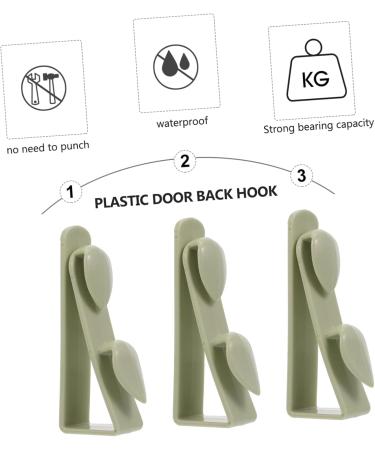 Alipis 30 Pcs Cabinet Door Hook Towel Hooks Over The Door Hanger Plastic Door Back Hook Coat Hook Wall 9x3.2cmx3pcs Greenx3pcs - Buy Online on GoSupps.com