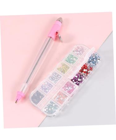 FRCOLOR 1 Set of Gemstones for Nails Nail Rhinestones Rhinestones for Nails Nail Decoration Nail Art Tools Nail Rhinestone Kit Bagged Set Pointed Drill Nail Pen 3D Jewel pink 16x1cm - Buy Online on GoSupps.com