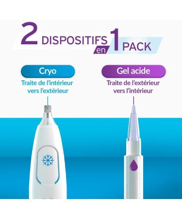 EXCILOR - Duopower - Extra strong for the treatment of warts - Cryotherapy and acid gel - Hand and foot warts - Visible result - Buy Online on GoSupps.com